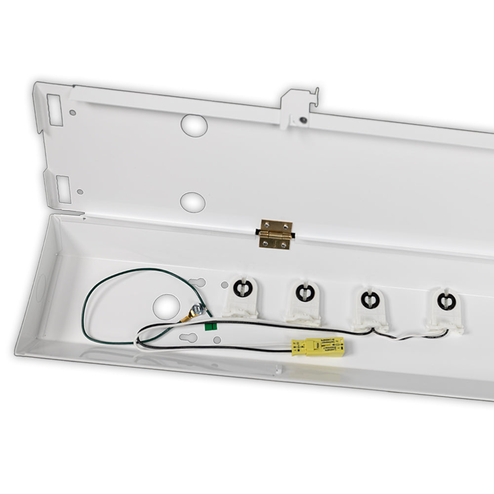 4ft. LED 2 Lamp T8 Bolt 2 GEN 2.0: Brighter, Most Efficient, Sleeker -Clear LEDs 7,200 Lumen - Motion Activated Shop Light